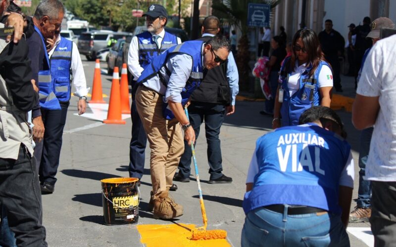 Supervisa Gilberto Loya avances del programa “Chihuahua se pinta Seguro”