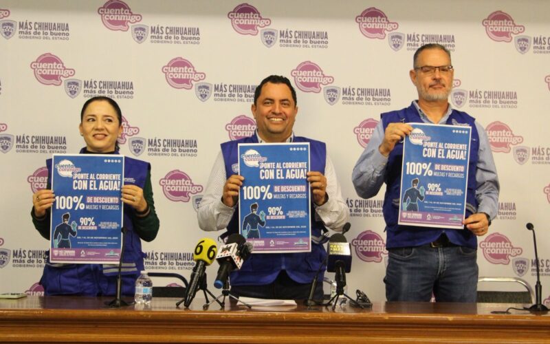 JMAS Chihuahua lanza programa de descuentos “Ponte al Corriente con el Agua”