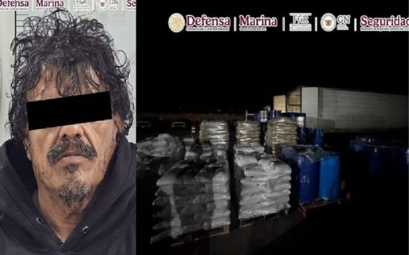 Aseguran en operativo más de 13 toneladas de químicos en la rúa Durango–Parral