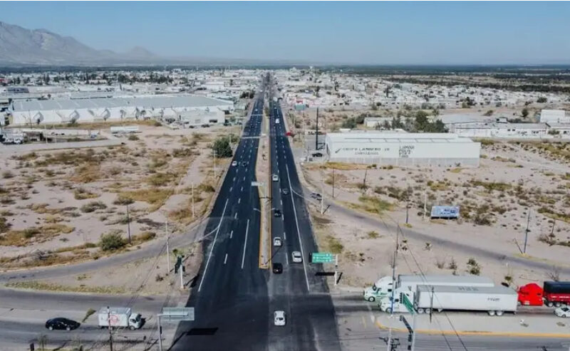 Concluye repavimentación del acceso sur de Camargo; obra mejora movilidad y seguridad vial