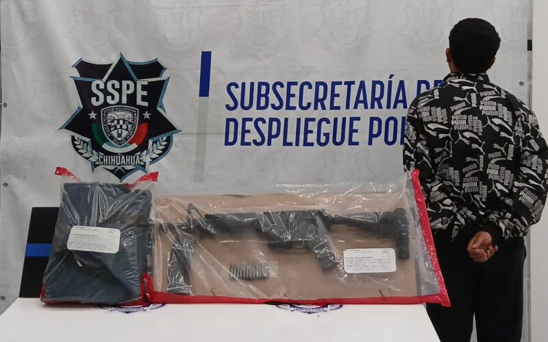 Detiene SSPE a menor armado en Ciudad Juárez