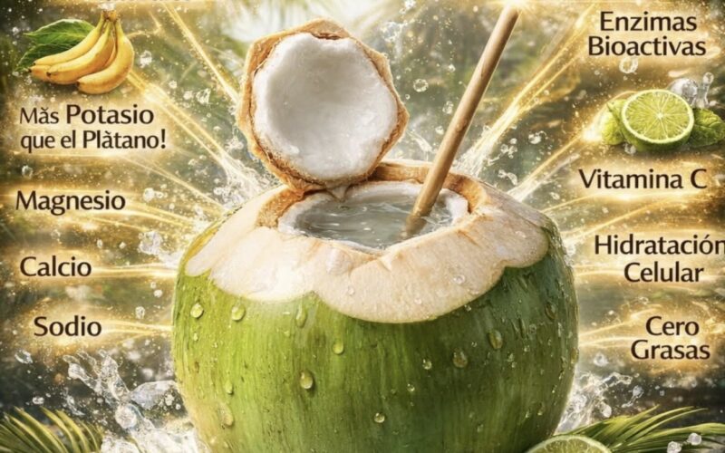 El agua de coco, alternativa natural para la hidratación y recuperación del organismo