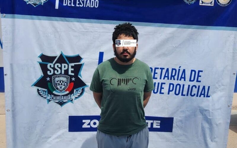 Detienen a sujeto armado en Ojinaga; aseguran arma y droga
