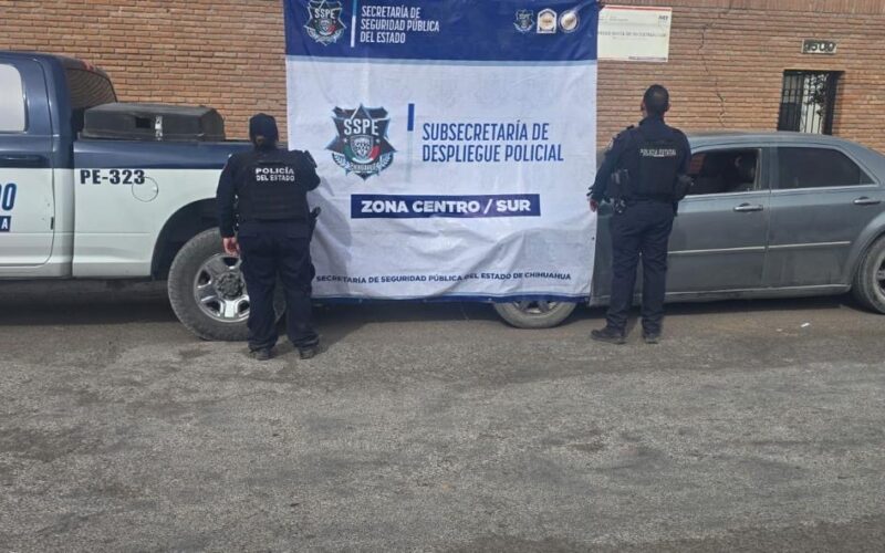 Aseguran vehículo con droga en Meoqui durante operativo de Semana Santa