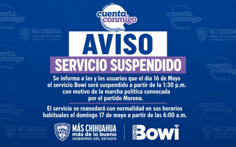Suspenderán servicio del Bowí por marcha política convocada por Morena