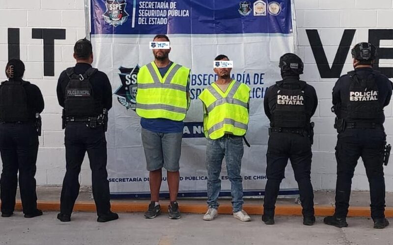 Persecución en Juárez termina con dos detenidos; destacan coordinación entre Centinela y Policía Municipal