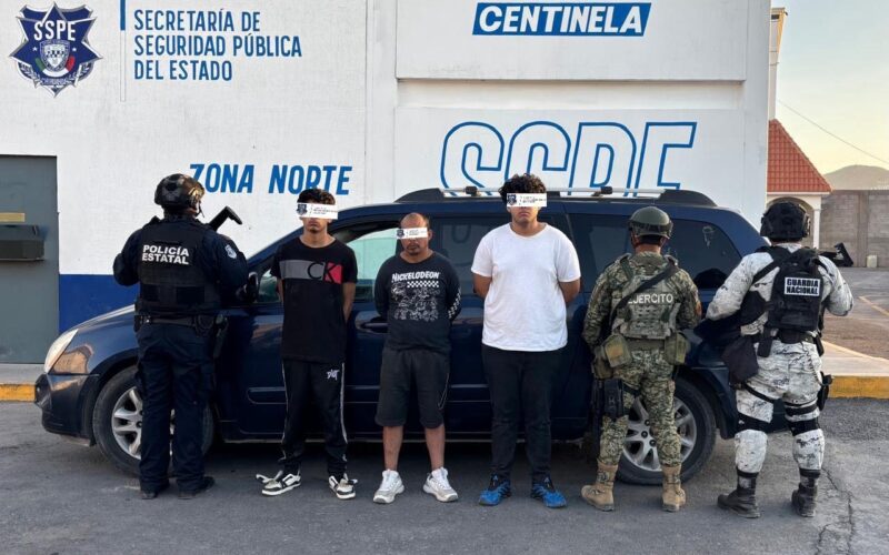 SSPE detiene en Juárez a tres presuntos generadores de violencia armados