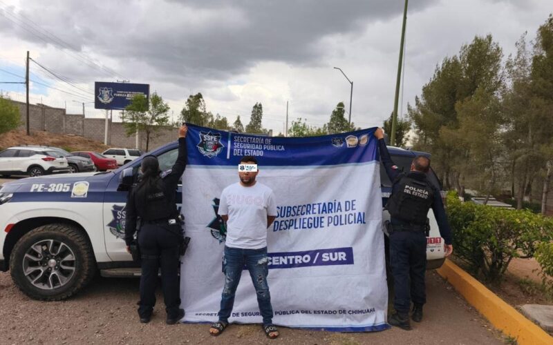Detiene SSPE en Parral a presunto integrante de grupo delictivo con droga