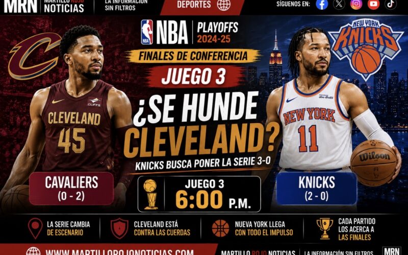 Knicks buscan poner contra las cuerdas a Cavaliers en el Juego 3