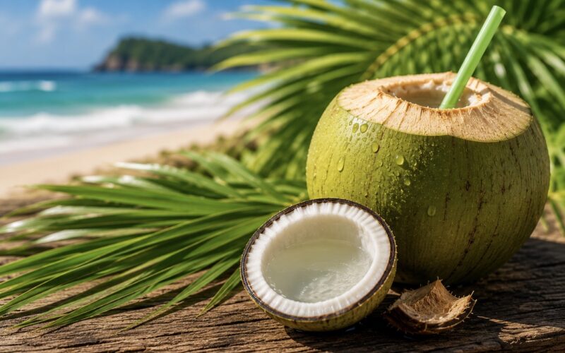 Agua de coco: la bebida natural rica en electrolitos que sigue llamando la atención de la ciencia