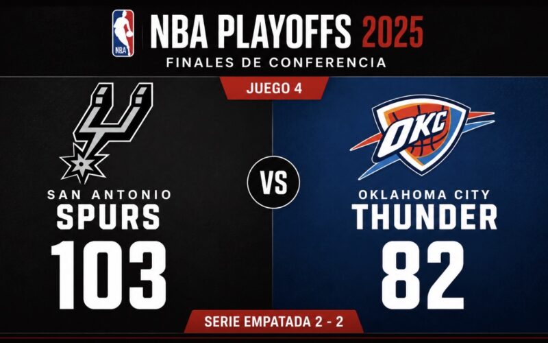 Spurs responde y empatan la serie en las finales de conferencia