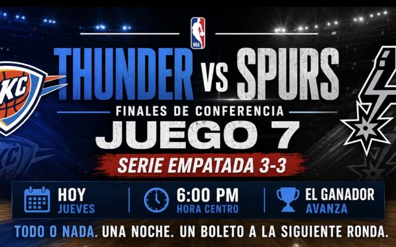 Thunder Y Spurs Se Juegan El Todo Por El Todo En Un Explosivo Juego 7