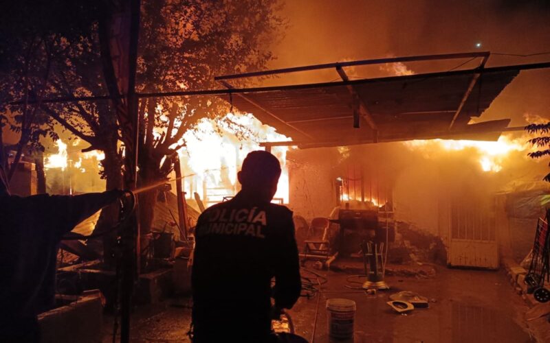 Tragedia en Juárez: incendio en vivienda deja una adolescente sin vida en la colonia Francisco I. Madero
