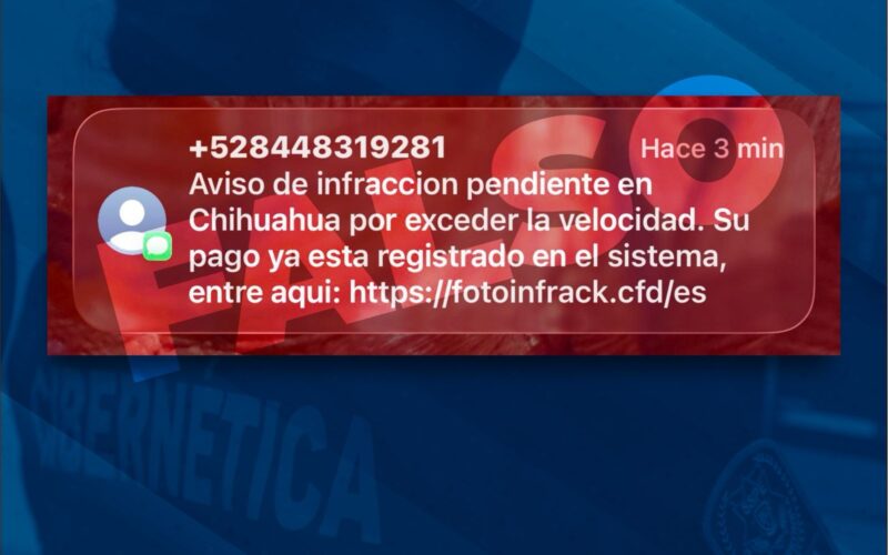 Alerta SSPE Por Mensajes Falsos De Supuestas Fotomultas En Chihuahua