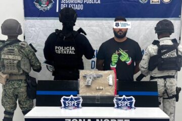 Detiene SSPE a hombre armado y asegura vehículo BMW en Nuevo Casas Grandes