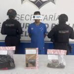 Detiene SSPE a hombre armado con droga durante operativo en Ciudad Juárez