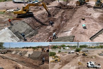 Continúan trabajos para modernizar la Prolongación Teófilo Borunda; obra alcanza 18% de avance
