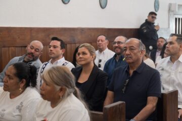 Maru Campos participa en homenaje a sacerdotes jesuitas y guía turístico asesinados en Cerocahui