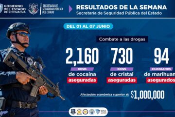 Destaca Gilberto Loya resultados operativos de la SSPE durante la primera semana de junio