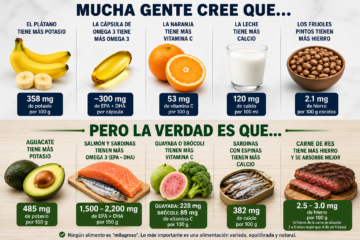 ¿Plátano o aguacate? Estos alimentos contienen más nutrientes de los que muchos imaginan