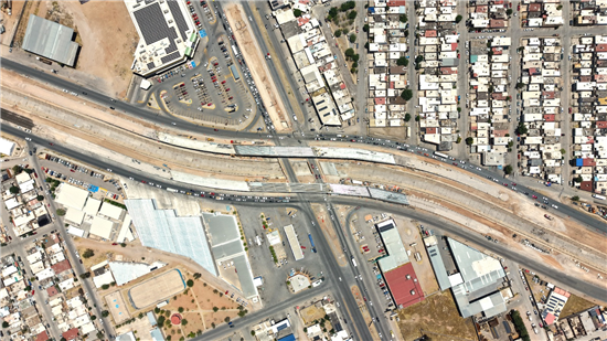 Avanza al 72% construcción del paso superior en Los Nogales e Industrias; transformará la movilidad al norte de la ciudad