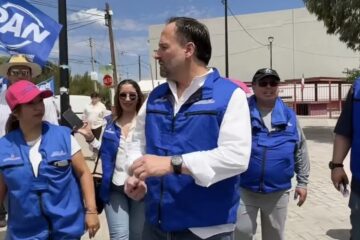 Santiago De la Peña destaca respaldo ciudadano a Maru Campos durante recorrido en la colonia Vallarta