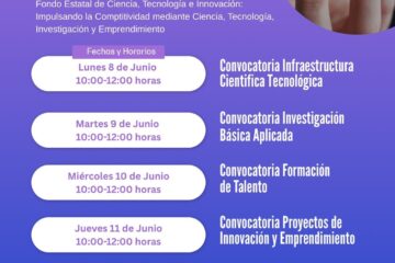 Invitan a investigadores y emprendedores a capacitaciones del Fondo Estatal de Ciencia e Innovación