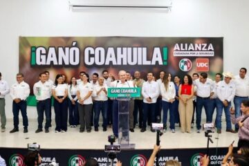 PRI presume “carro completo” en Coahuila y celebra triunfo en los 16 distritos