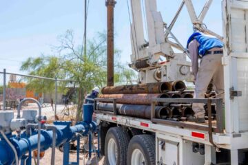 Realiza JMAS Juárez mantenimiento en pozo 223 para mejorar suministro de agua en Águilas de Zaragoza