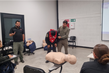 Refuerzan capacitación de policías y bomberos para brindar atención inmediata en emergencias médicas