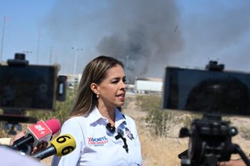 Xóchitl Contreras acusa abandono a Bomberos de Juárez y exige a Cruz Pérez asumir su responsabilidad