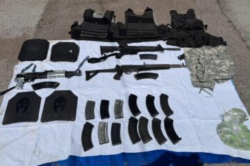 Aseguran arsenal y equipo táctico en operativo conjunto de SSPE y Defensa en Gran Morelos