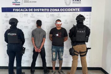 Detiene SSPE a dos personas con presunta cocaína durante operativo en Cuauhtémoc