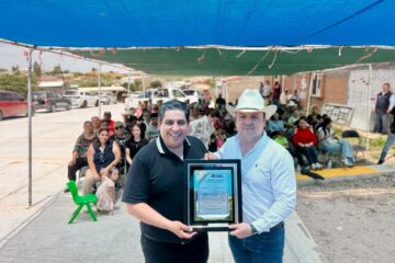 Entregan nueva pavimentación en Matamoros tras gestión de Memo Ramírez