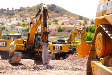 Continúa construcción de la gaza de incorporación entre Teófilo Borunda y Periférico de la Juventud