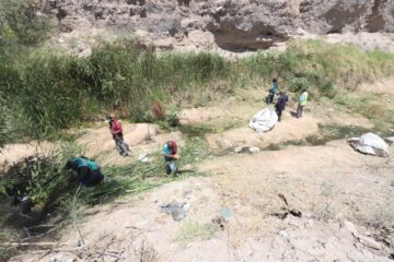 Realiza Municipio limpieza preventiva en arroyo de la colonia Fronteriza para reducir riesgos de inundaciones