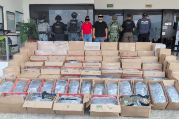 Aseguran casi 700 kilos de presunta marihuana en Chiapas; tres personas fueron detenidas
