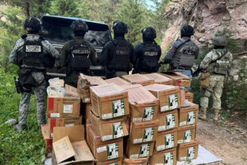 Aseguran explosivos y tres vehículos robados durante operativo en Maguarichi