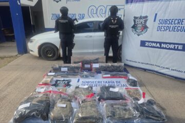 Asegura SSPE dos vehículos y arsenal en Aldama