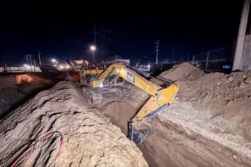 JMAS Juárez acelera reparación de hundimiento en el colector Candelaria; reporta 40% de avance