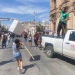 Protestan frente a Palacio de Gobierno por desabasto de agua; exigen salida del titular de la JCAS