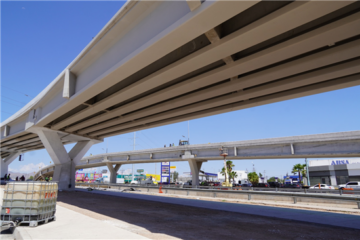 Paso superior de Los Nogales supera el 90% de avance; continúan trabajos finales