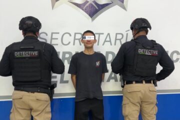 Captura SSPE a presunto responsable del incendio en agencia automotriz de Ciudad Juárez; Centinela fue clave en su localización