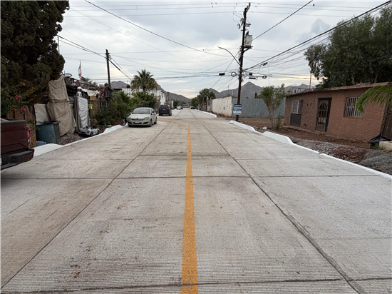 Ya está pavimentada la calle Daniela Ortiz en la colonia Revolución