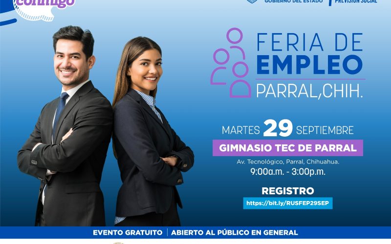 Ofrecerán más de mil vacantes en Feria de Empleo este martes en Parral