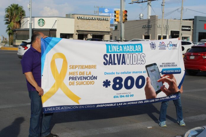 “Hablar Salva Vidas”: llevan a las calles de Chihuahua mensaje de prevención y apoyo emocional