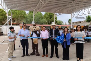 Estrenan domo para estudiantes del CECyTECH de Santa Isabel