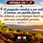 No menosprecies los pequeños comienzos