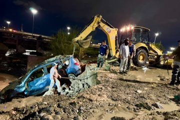 Operan tres presas para regular escurrimientos tras tormenta en Juárez