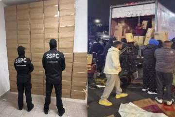 Aseguran seis toneladas de cigarros apócrifos en cuatro cateos en CDMX